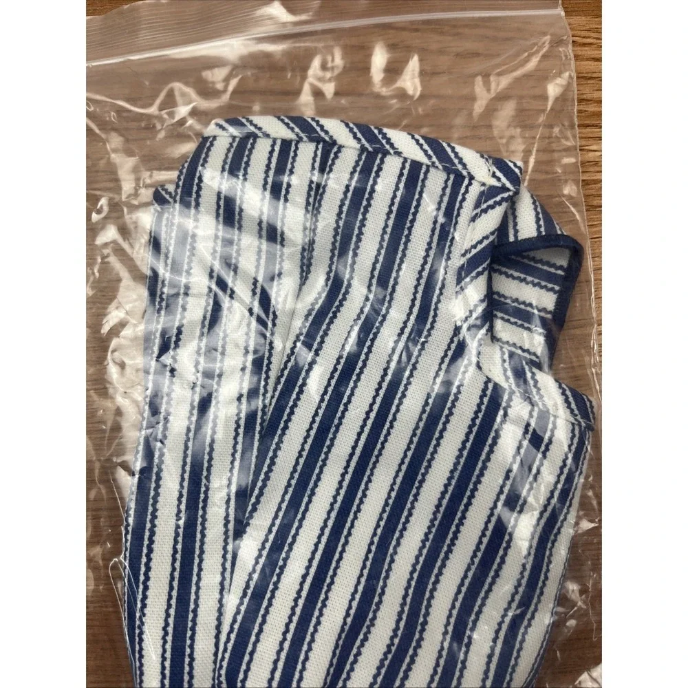 Longaberger Fabric Liner for Picture‎ Perfect Basket in Blue Tick NEW 2359191